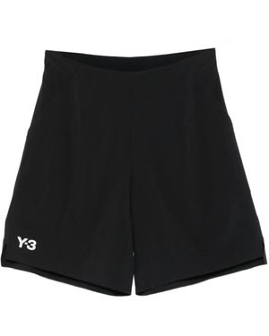 Y-3 Kurze Schwarze Ergonomische Sneakers