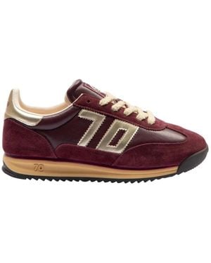 Back70 Schoenen ,Bruin ,Leer Jogger 171 Sneakers - Rood