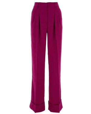 ANDAMANE Straight Trousers - Rouge