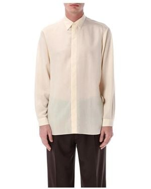 Lardini Klassiek Button-Down Overhemd - Naturel