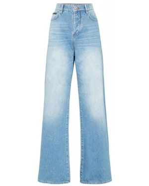 Philipp Plein Wide Jeans - Azul