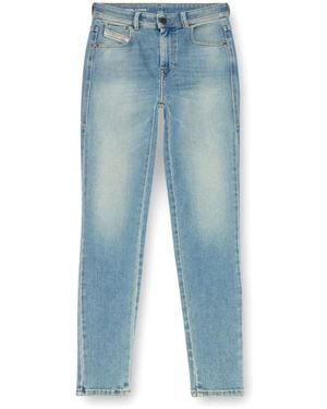 DIESEL Jeans super skinny a vita alta - Blu