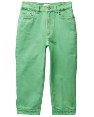 Versace Cropped Jeans - Green