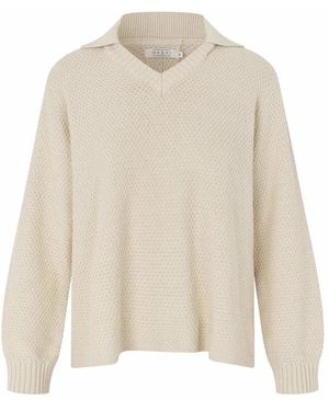 Masai V-Neck Knitwear - Blanco