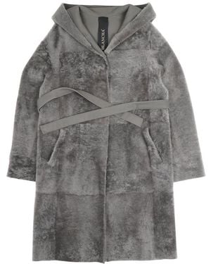 Blancha Belted Coats - Grey
