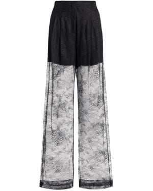 Alberta Ferretti Wide Trousers - Grey
