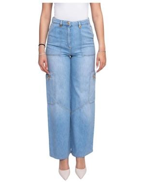 Elisabetta Franchi Wide Trousers - Blue
