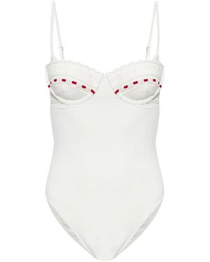 Posse Badmode ,Wit ,Satijn Pia Monokini
