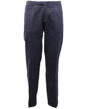 BRIGLIA Slim-Fit Trousers - Blue