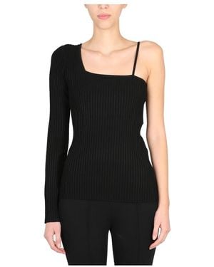 Helmut Lang Cross Strap Top - Zwart