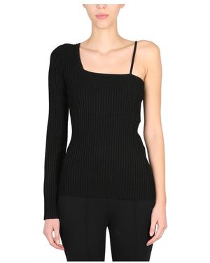 Helmut Lang Cross Strap Top - Zwart