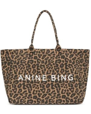 Anine Bing Tote Bags - Marrone