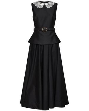 Self-Portrait Midi Dresses - Negro