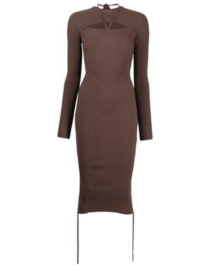 ANDREA ADAMO Midi Dresses - Brown