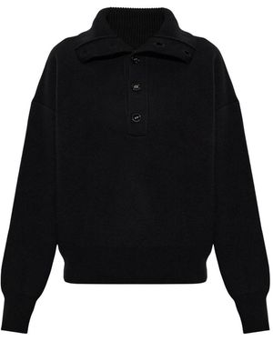 Ami Paris Round-Neck Knitwear - Negro