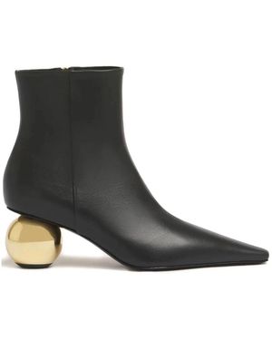 Marni Schoenen ,Zwart ,Stijlvolle Enkellaarzen Voor Vrouwen - Bruin