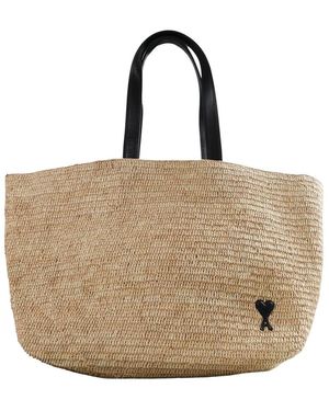 Ami Paris Shopping Bags - Natural
