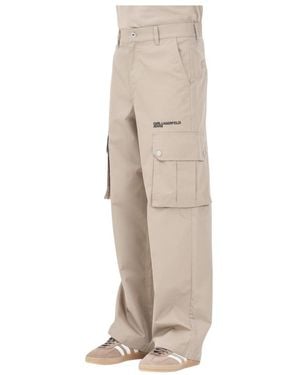 Karl Lagerfeld Wide Trousers - Neutro