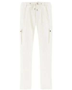 Herno Slim-Fit Trousers - Bianco