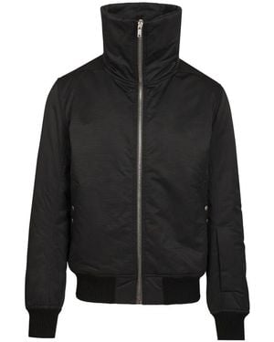 Rick Owens Bomberjack Met Hoge Kraag - Zwart
