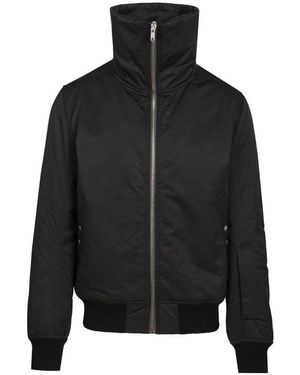 Rick Owens Bomberjack Met Hoge Kraag - Zwart