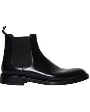 Green George Chelsea Boots - Black