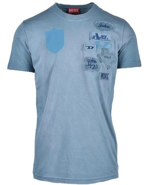 DIESEL Baumwoll t-shirt - Blau