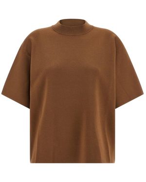 Max Mara Truien & Vesten ,Bruin ,Polyester Amici Sweater