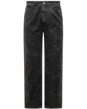 44 Label Group Straight Trousers - Black