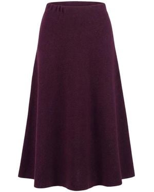 SOLOTRE Midi Skirts - Morado
