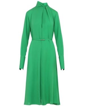 Tom Ford Kleedjes ,Groen ,Washed Silk Midi Dress