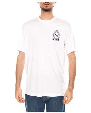 PUMA Fitness ,Wit ,Katoen Training T-Shirt