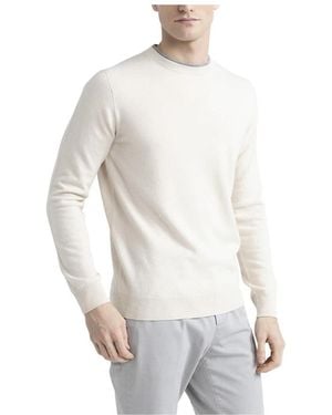 Peserico Woll-, seiden- und kaschmirpullover - Weiß