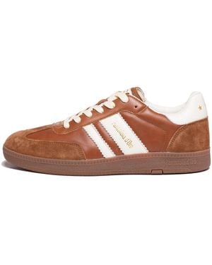 Pantofola D Oro Niedrige Vitello Wildleder Bomber Sneakers - Braun