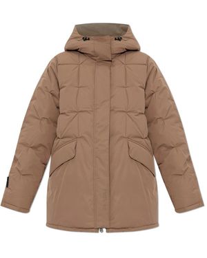 Rethinkit Studios Jassen ,Polyester Regenbestendige Jas Met Capuchon - Bruin