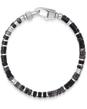 Nialaya Midnight Onyx Heishi Armband - Mettallic