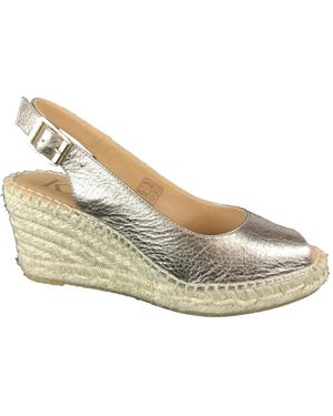 Kanna 0705 Espadrille Wedge Sandal - Mettallic