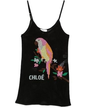 Chloé Short Dresses - Negro