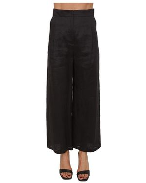 Max Mara Broeken ,Zwart ,Wide Broeken