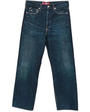 Junya Watanabe Jeans ,Blauw ,Katoen Wq-P902-S26 Straight Jeans