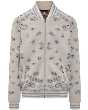 Alanui Bomber Piquet Bandana - Grey