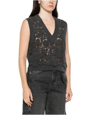 Ermanno Scervino V-Neck Knitwear - Noir
