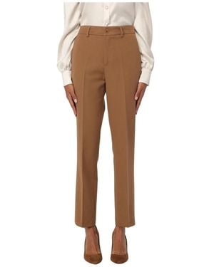 Liu Jo Slim-Fit Trousers - Natural