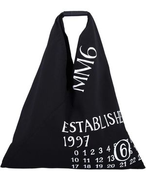 MM6 by Maison Martin Margiela Schwarze Handtasche Mit Einzigartiger Dreiecksform