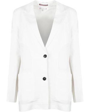 Tommy Hilfiger Leinen-Blazer - Weiß