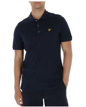 Lyle & Scott Tops ,Blauw ,Katoen Polo Shirt