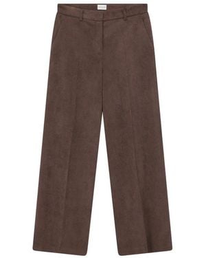 Seductive Wide Trousers - Marrón