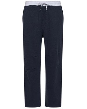 Brunello Cucinelli Broeken ,Blauw ,Katoen Trainingsbroeken