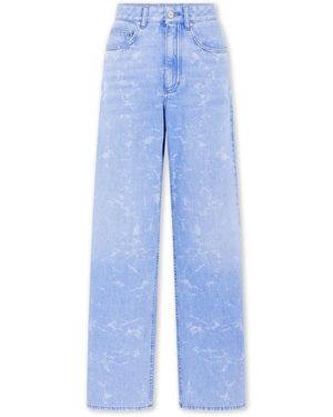 Rabanne Jeans ,Blauw ,Denim Vervaagde Blauwe Baggy Denim Jeans