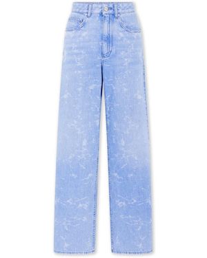Rabanne Jeans ,Blauw ,Denim Vervaagde Blauwe Baggy Denim Jeans
